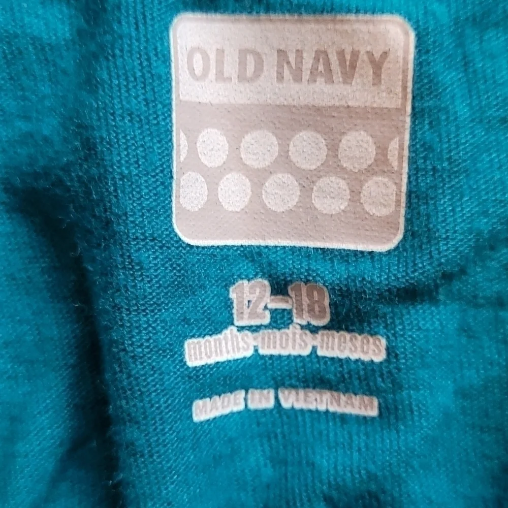 𝅺Old Navy teal ruffled dress 12- 18 mo